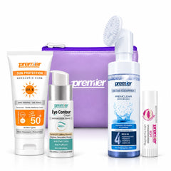 Cleanser+sun screen +eye cream+lip balm