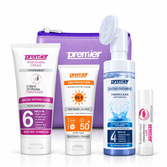 Cleanser+ whitening cream+sun screen+ lip balm
