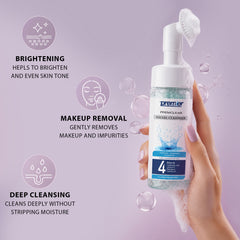 facial cleanser with brush