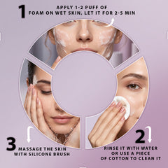 facial cleanser with brush